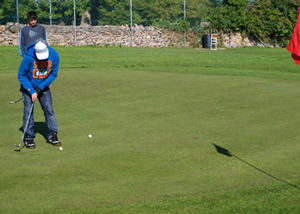 Putting on the 2nd Green